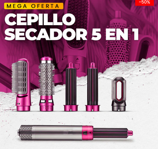 Cepillo Secador Profesional 5 En 1 "PowerFive Styler"